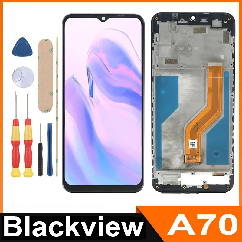 

For Blackview A70 A70 Pro / 6.52" FHD+ LCD Display + Touch Screen+With Frame