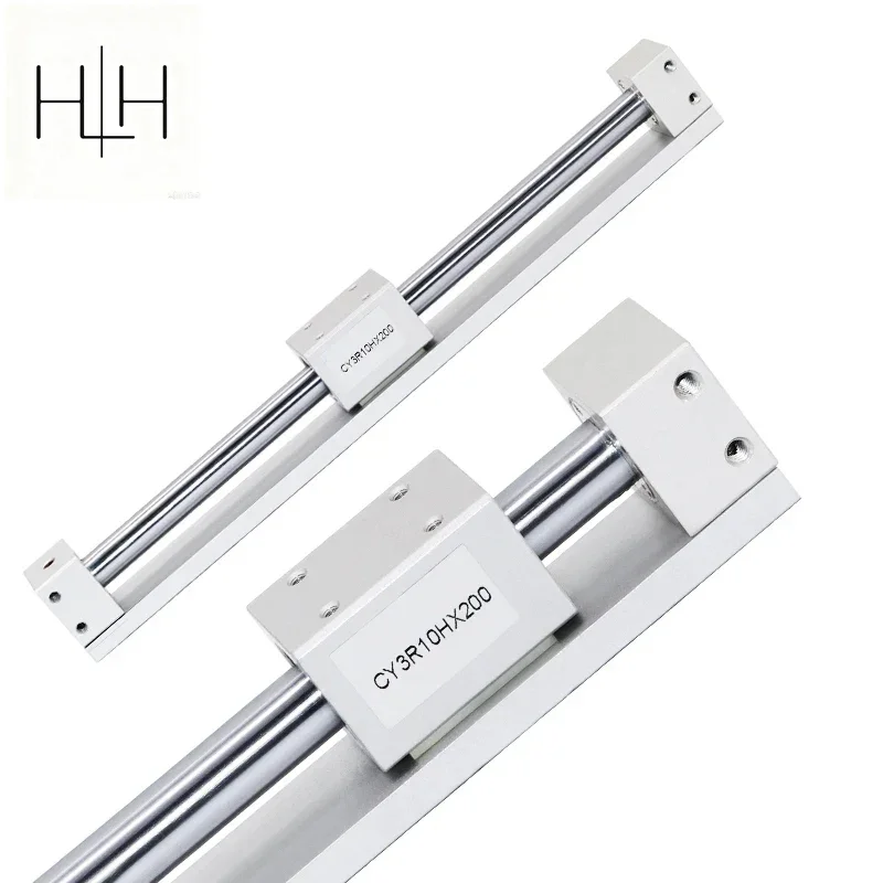 HLH CY3R Magnetic Rodless Cylinders Direct Mount CY3R6 CY3R10 CY3R15 CY3R20 CY3R25 CY3R32 100 200 300 Air Pneumatic Cylinder Pis
