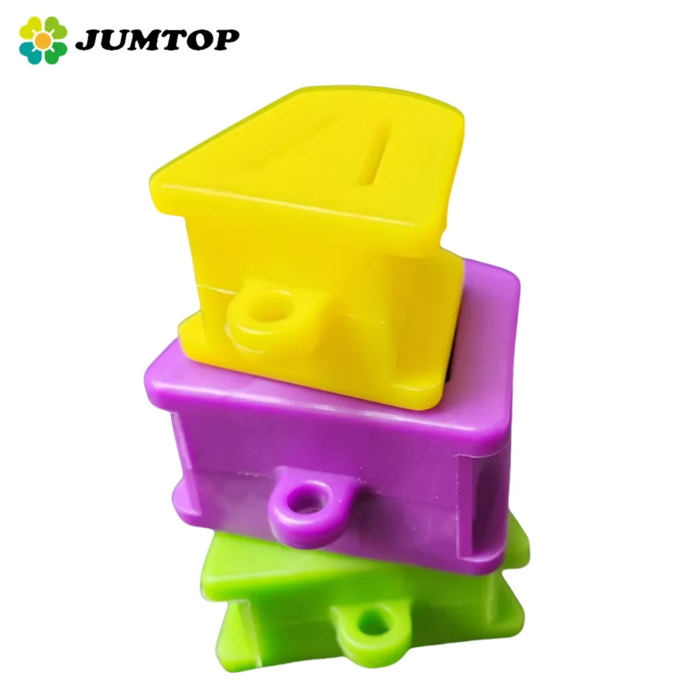 Dental Mouth Prop with 3 Sizes Occlusal Bite Blocks Rubber Orthodontic Mouth Opener for Dental Surgery Procedure Tools
