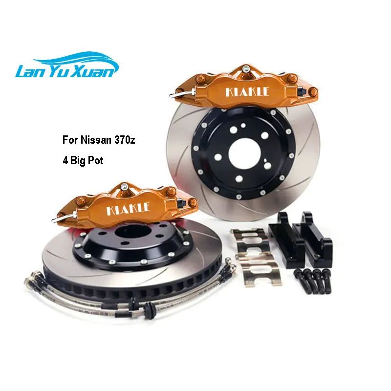 

KLAKLE Auto Performance Parts 9200 Brake Caliper Kit 9200 4 Big Piston Brake System 330MM Car Rotor For Nissan 370z Accessories