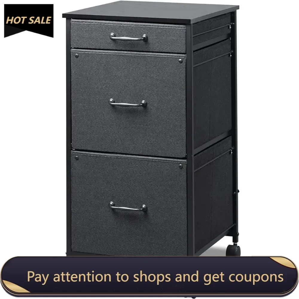 

Vertical Filing Cabinet Fits A4 or Letter Size for Home Office File Storage Cabinet Metal Chest of Drawers for Things Shelving