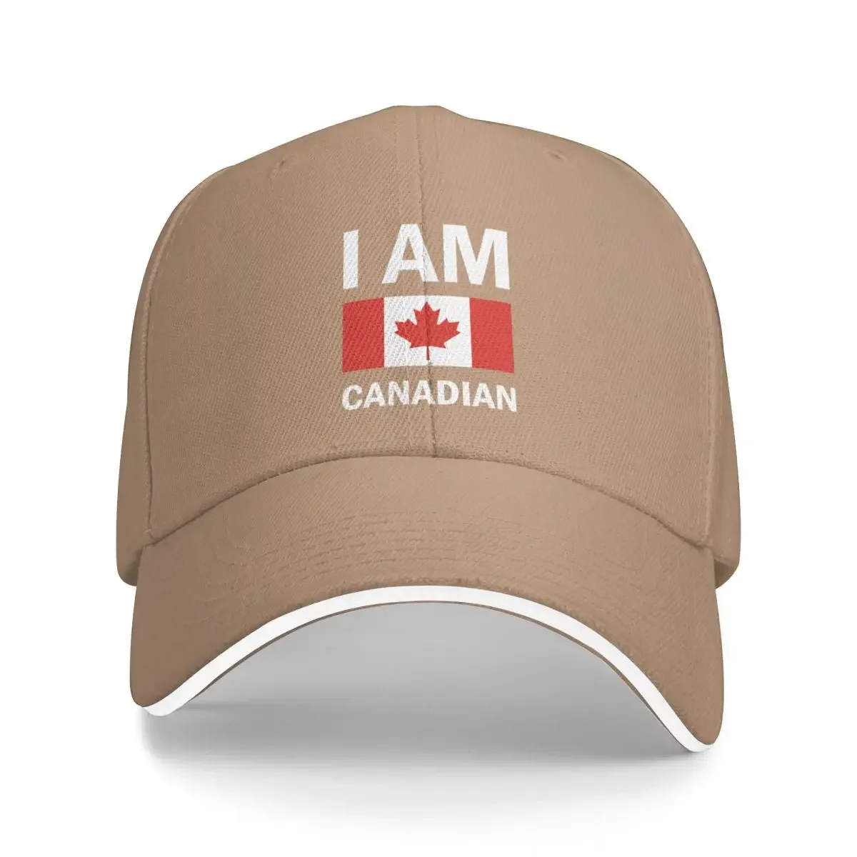 

I Am Canadian Bucket Hat Baseball Cap Sun Hat For Children Rugby derby hat Golf Women Men's