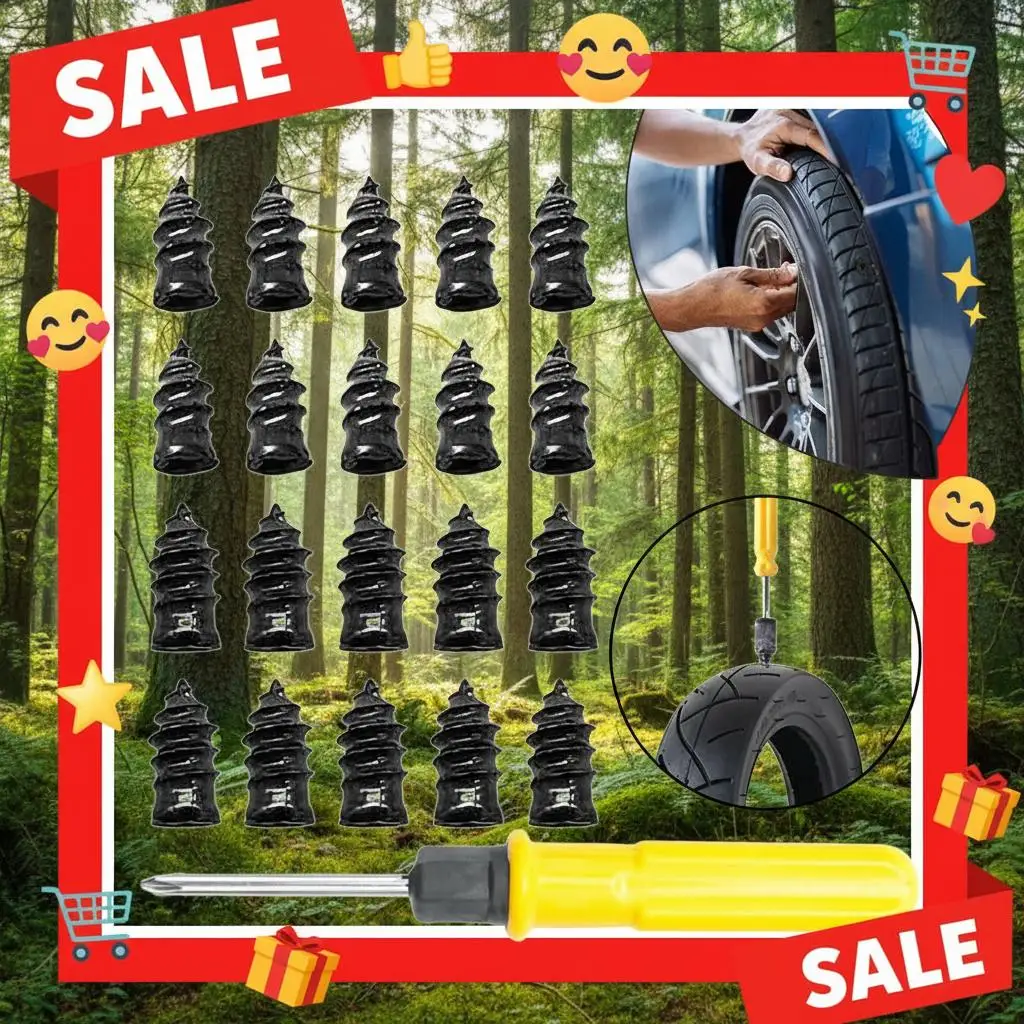 

Tire Repair Nails Set Nail Kits For Wheels Car Motorcycle Scooter Rubber Tubeless Tire Repair Tool Glue Free Repair Tire Nail