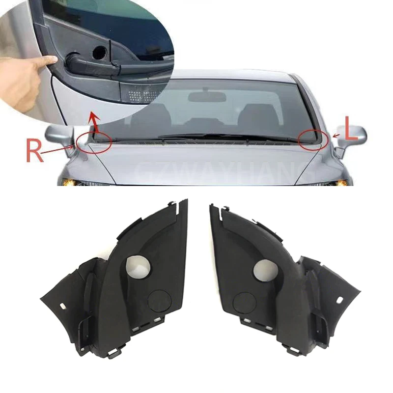 For HONDA Civic 2006-2011 FA1 FD1 FD2 For CIIMO 2012 2113 2014 Front L R Windshield Wiper Arm Cowl Vent Trim Cover Plate Panel