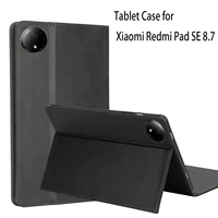 Funda para Tablet Xiaomi Redmi Pad SE 8.7, Cubierta Protectora con Función de Soporte, Resistente a Golpes (Cuero PU + Cubierta de TPU)