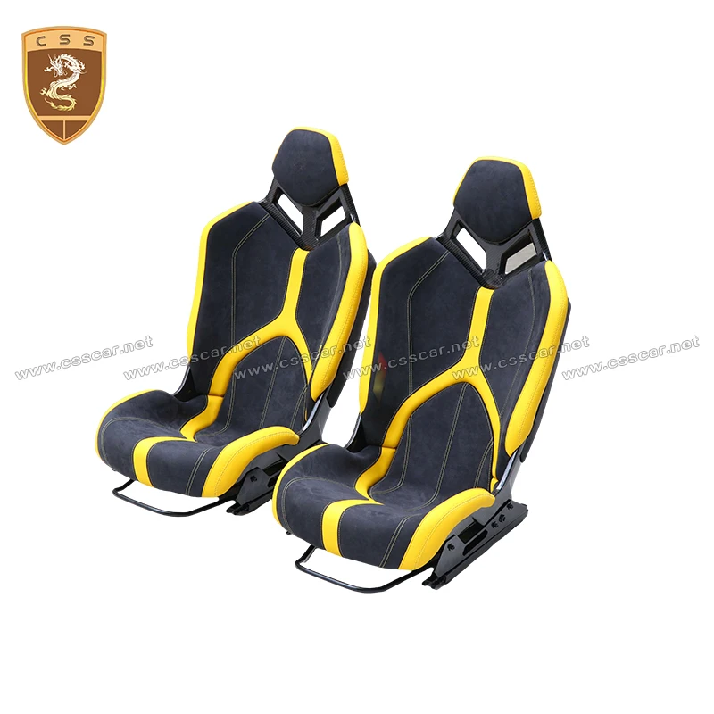 CSS Customized Auto Seats Dry Carbon Fiber Seat Back Cover For Lamborgini  Lp700 SVJ Racing Seat Black Interior Car Accessories