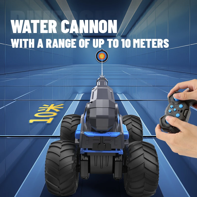 DWI Water speelgoed RC Auto 2.4G Afstandsbediening Amfibische Speelgoed Voertuig voor Kinderen met Water Schieten en Stunt Actie kids gift
