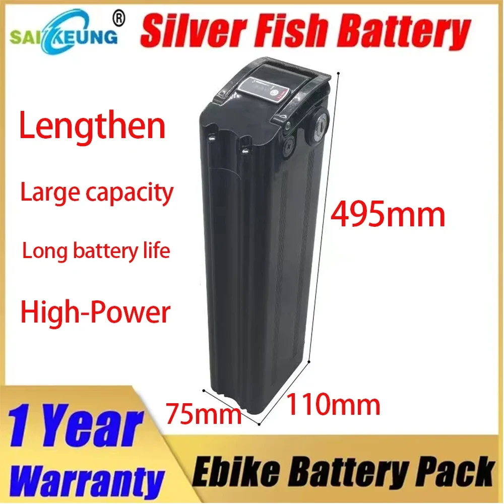 48v Lengthen SilverFish 50ah 60ah Electric Bike 20ah 25ah Akku Accu 250-3000w Bateria De Litio 48v 35ah30AH 40ah Lithium Battery