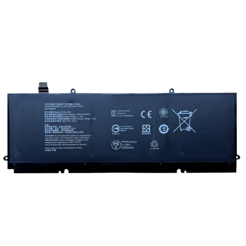 New 11.55V 55Wh 4762mAh RC30-0357 Laptop Battery For Razer Book 13 UHD Touch 2020 Book 13 Core I7 RZ09-0357 Notebook 6Cell - Image 2