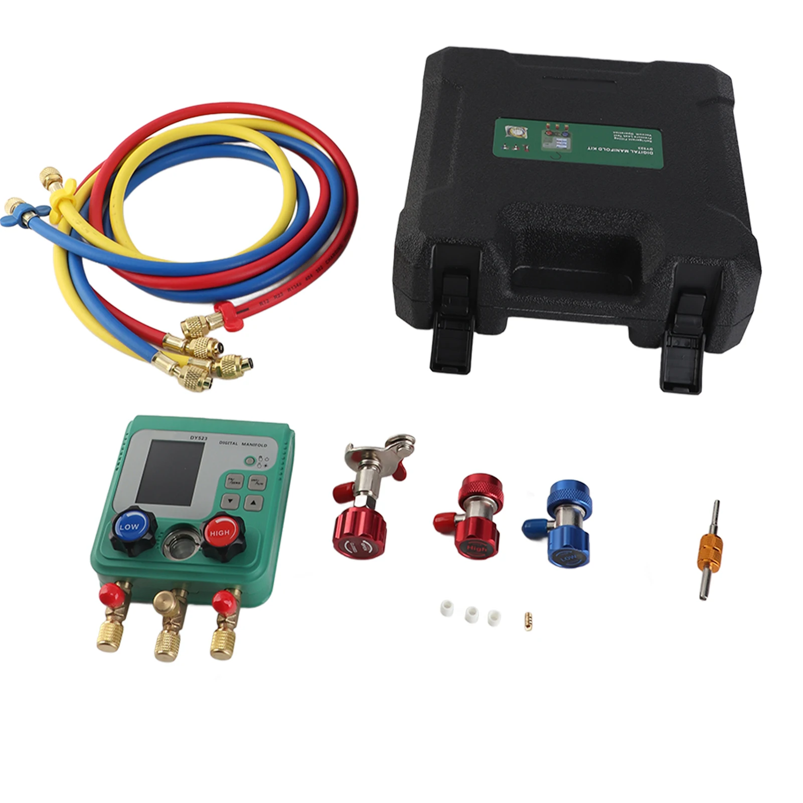 Misuratore elettronico di fluoruro di refrigerante per aria condizionata Manometro per vuoto Manometro digitale per collettore Refrigerante per automobili Repai