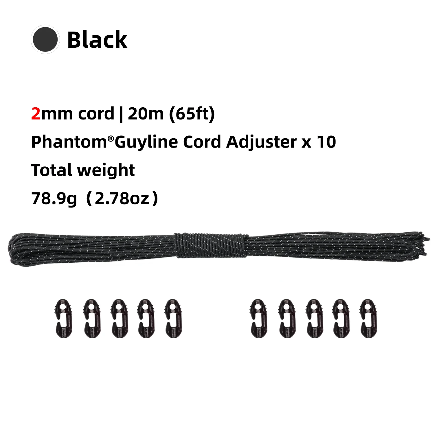10pcs with Cord - B