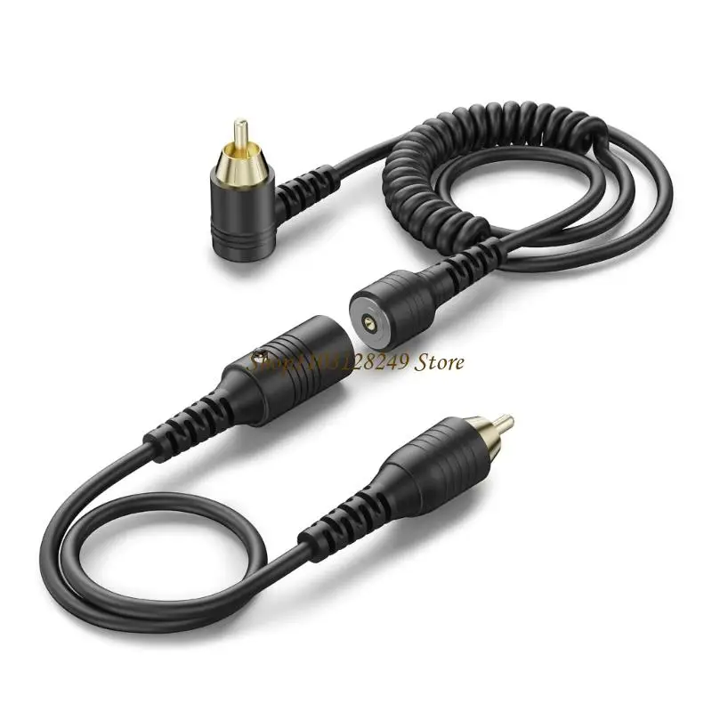 N5KD Quick Connection Heated Snowmobile Helmet RCAs Cable Heated Cord For Cold Weather Riding Easy Installation