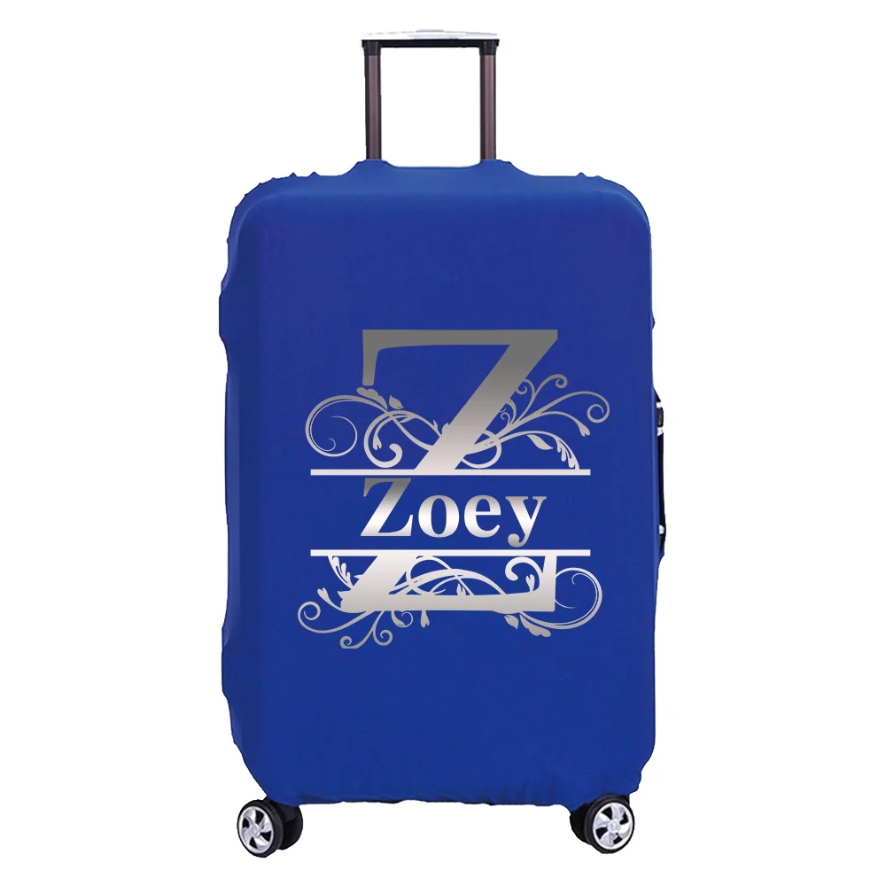 شخصية مخصصة اسم غطاء الأمتعة واقية قابل للغسل إكسسوارات السفر قابلة لإعادة الاستخدام 18-32 بوصة صندوق عربة مناسبة #4