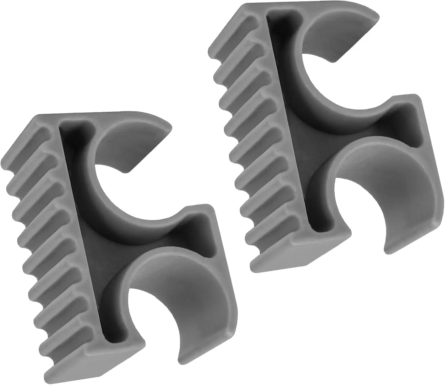 

Bimini Top Support Pole Clips for 7/8" Boats, Anti-Rattle Clamp Holder, 2 Pack Grey