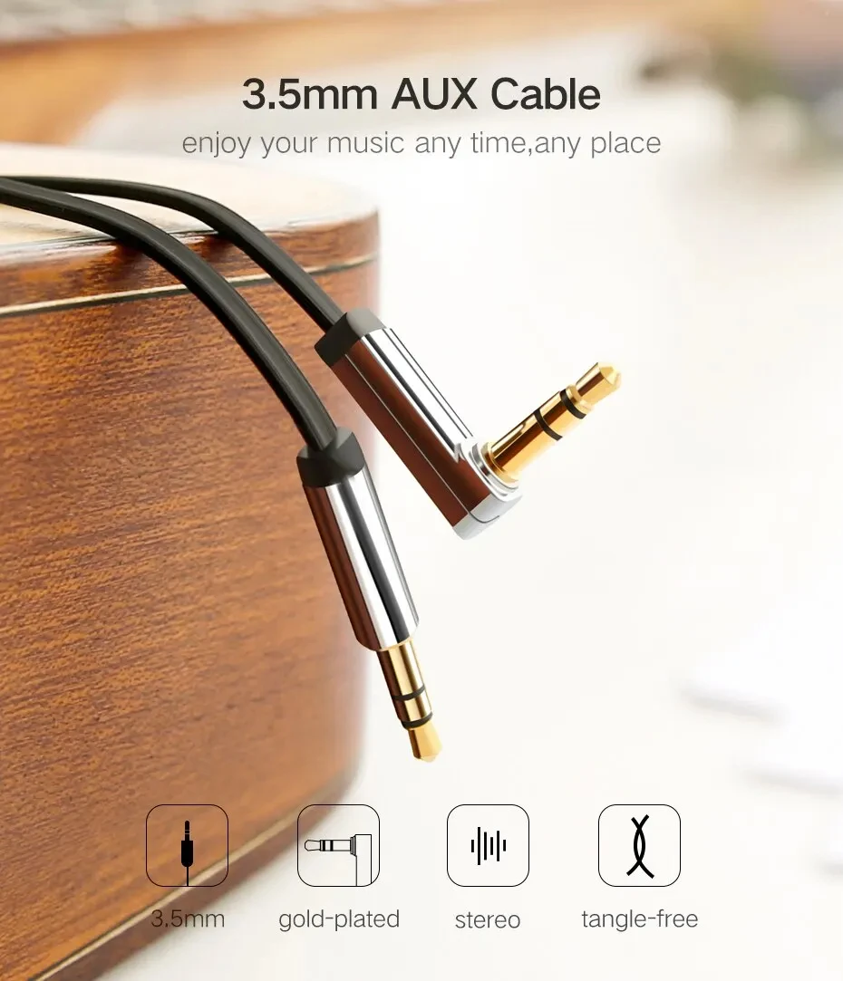 Aux Cable Speaker Cable 3.5mm Audio Cable for Car Headphone Audio 3.5mm Jack Speaker for JBL Headphamsung Xiaomi Cable Aux 3.5mm