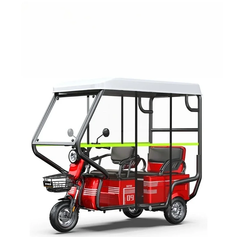 Electric tricycle household small pick-up and drop-off children battery car mountain climbing