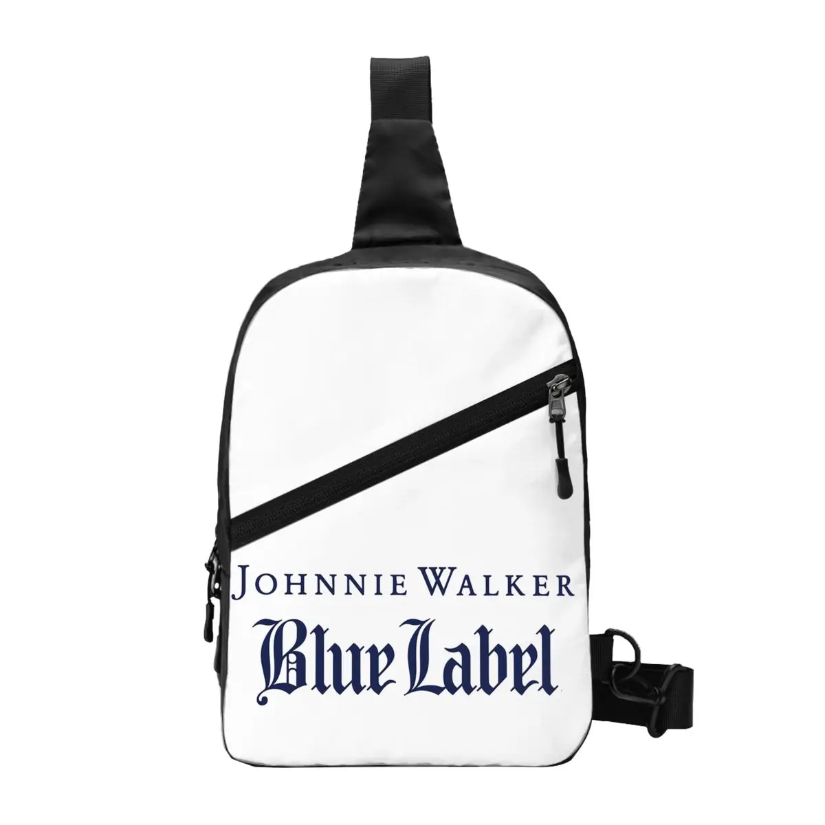 Johnnie Walker Chest Bag Men Sling Crossbody Backpack Chest Bag Traveling Hiking Daypack Shoulder Bag