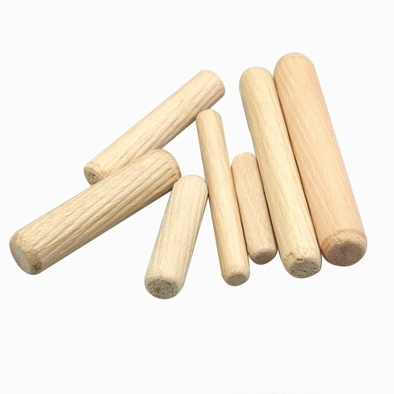 20PCS/lot Dutch Wooden Stick Home Connector Round Wooden Plug Twill Wooden Pin Furniture Connector 3 in 1 Wooden Shaw