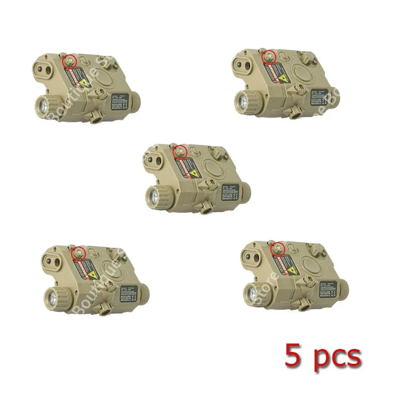 PEQ15 Multifunktionale Laserbox-Taschenlampe: Passend für 20-mm-Schiene, für Spielzeug-Airsoft-Waffen, Jagd, CS und Spiel, Anzeige