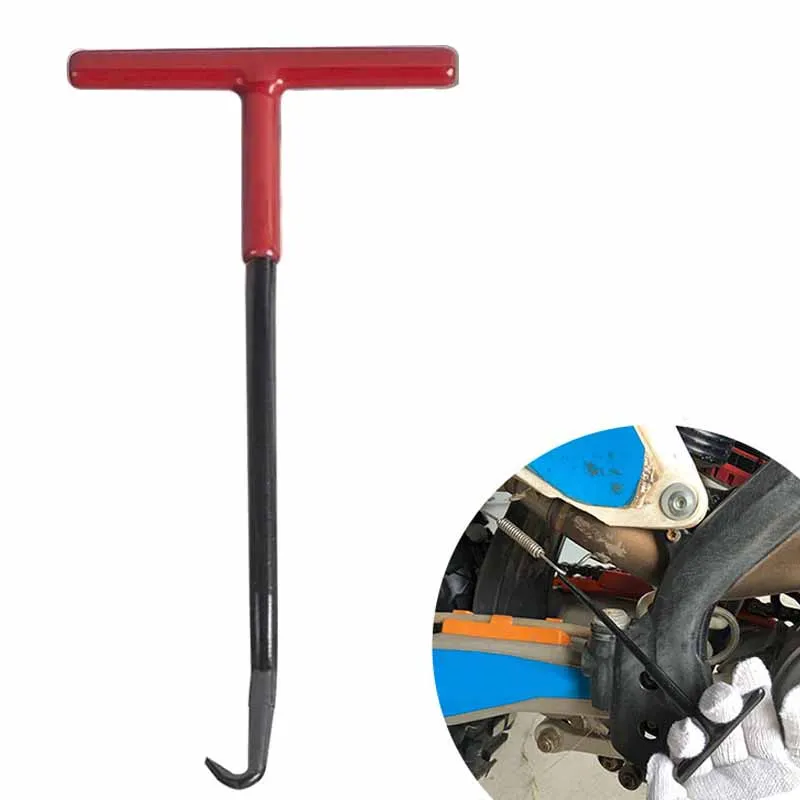 Motorcycle Repair Tool Exhaust Spring Hook T Shaped Handle Exhaust Pipe Spring Puller Installer Hooks Springs Removal Tool