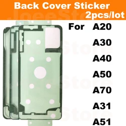 2pcs Back Battery Cover Sticker Adhesive For Samsung A50 A40 A30 A31 A51 A70 A21S A30S A52 A32 Back Door Waterproof Tape Glue