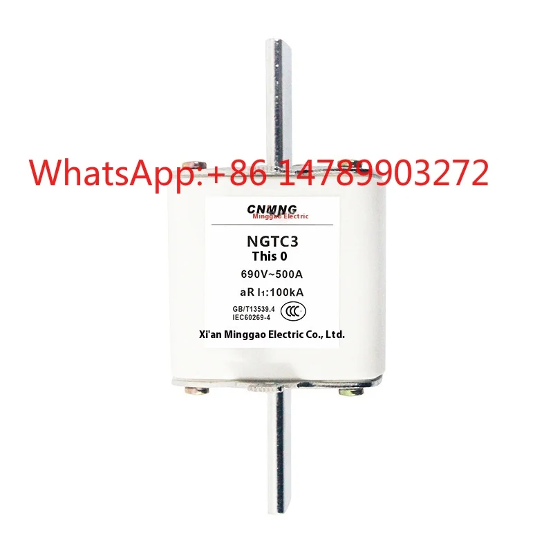 NGTC3 RS34 500VAC 690VAC Fast-Acting Ceramic Blade Fuse Low-Voltage Fast-Acting Ceramic Fuse