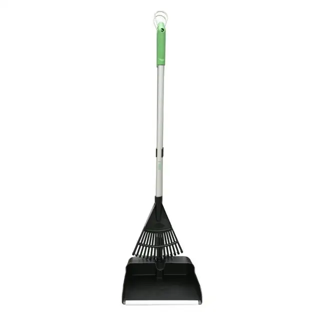 

Expert Gardener Fiberglass Handle 2 Piece Multi-Purpose Rake and Foldable Pan Set