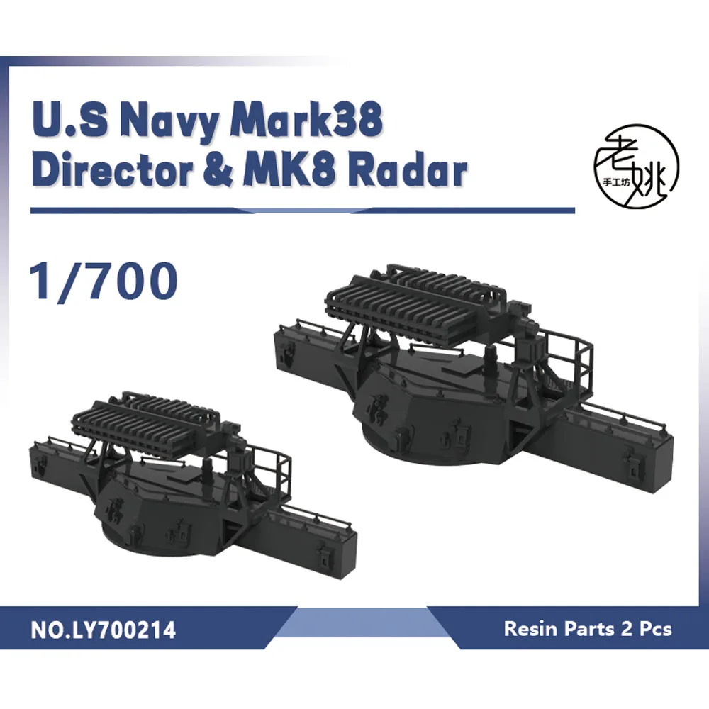 Yao's Studio LY214 1/700 Model Upgrade Parts U.S Navy Mark38 Director & MK8 Radar WWII WAR GAMES