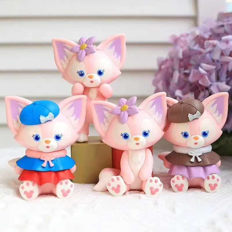 Disney Lingnabelle cartoon high-value pink girl ornaments cute doll model car decoration Auto parts