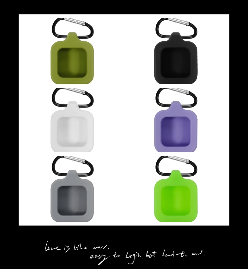 Silicone Cover for Brick NFC Phone Lock with Carabiner Clip Signal Friendly Magnetic Compatible Soft Shockproof Portable