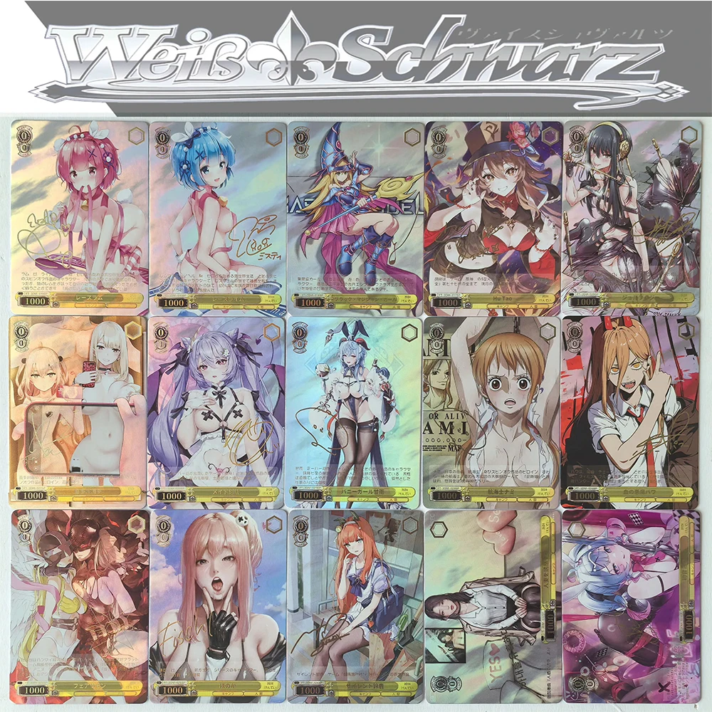 15PC/Set Anime Weiss Schwarz DIY ACG Sexy Contest Collectible Card Christmas Birthday Gift Board Game Marin Hoshino Ai Tokisaki