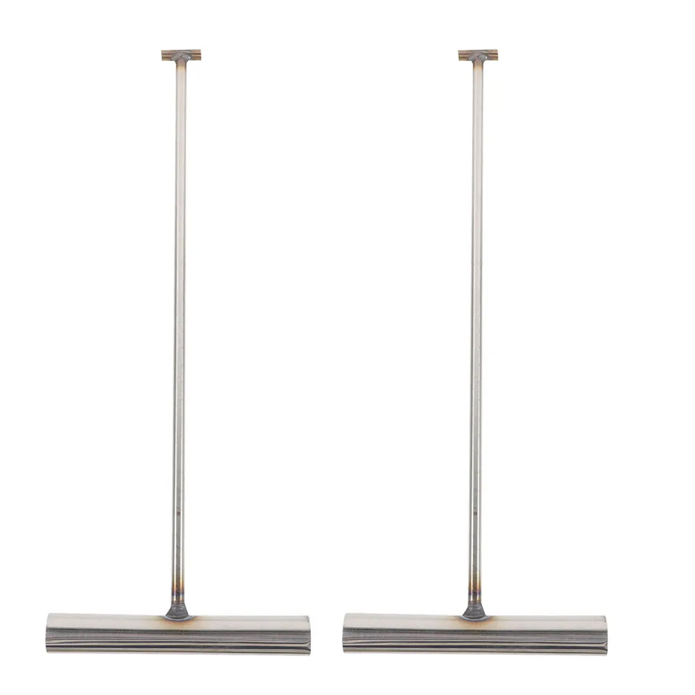 2Pcs Manhole Cover Lifting Hook Heavy Duty Steel T Handle Utility Tool for Manhole Lid Drain Cover Roller Shutter Door