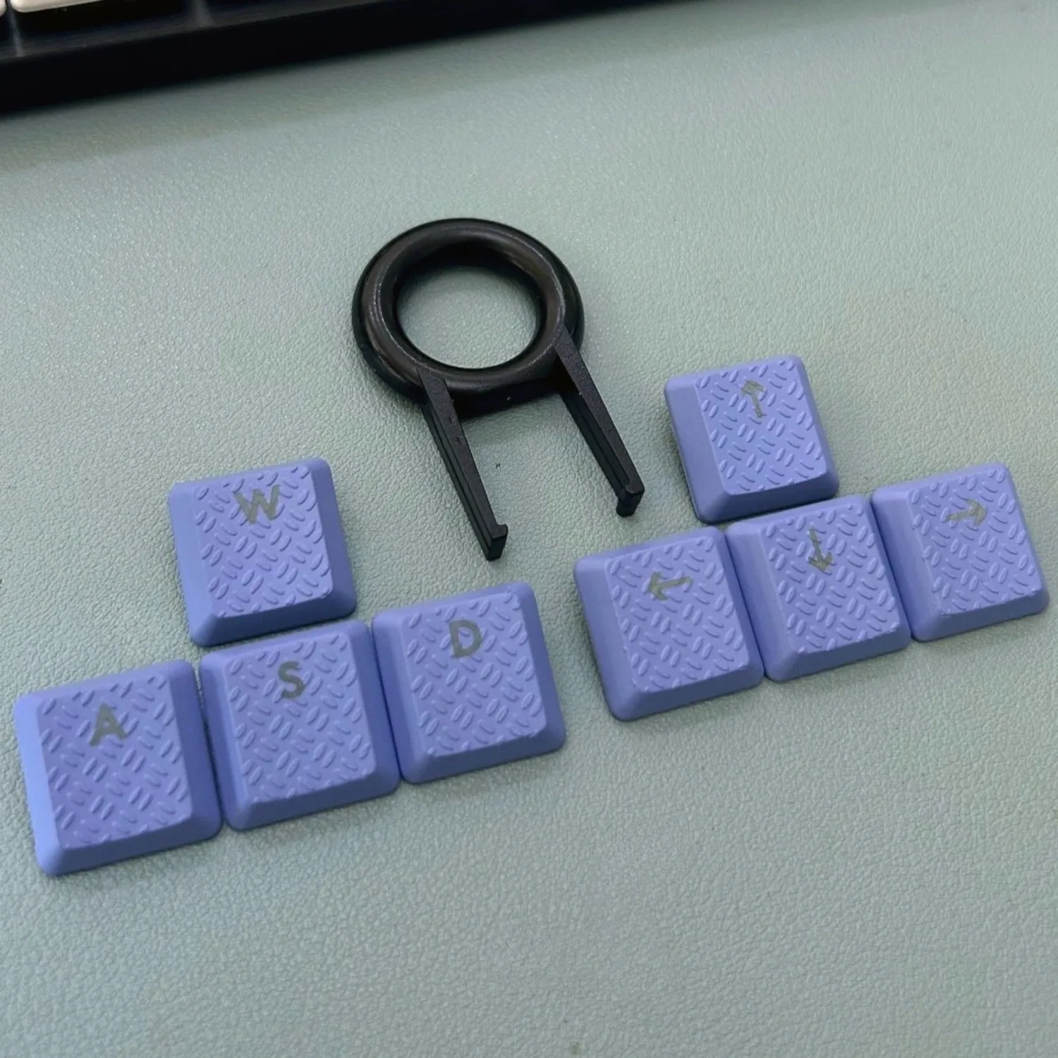 Conjunto de teclas de retroiluminação tátil exuradas para interruptor tátil GL compatível com teclado Logitech G813/G815/G913/G915 TKL RGB roxo