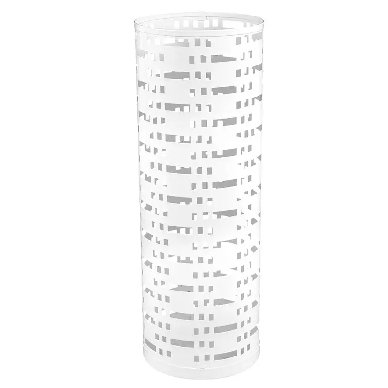 

HHTL Стеллаж для хранения зонтов Круглый металлический держатель для зонтов Полое ведро для хранения тростей, простая установка Прочный W