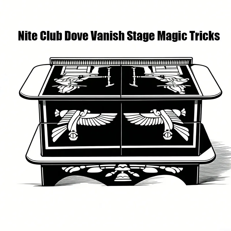 Nite Club Dove Vanish Stage Magic Tricks Magician Box Accessories Gimmick Comedy Illusion Mentalism Object Disappearing