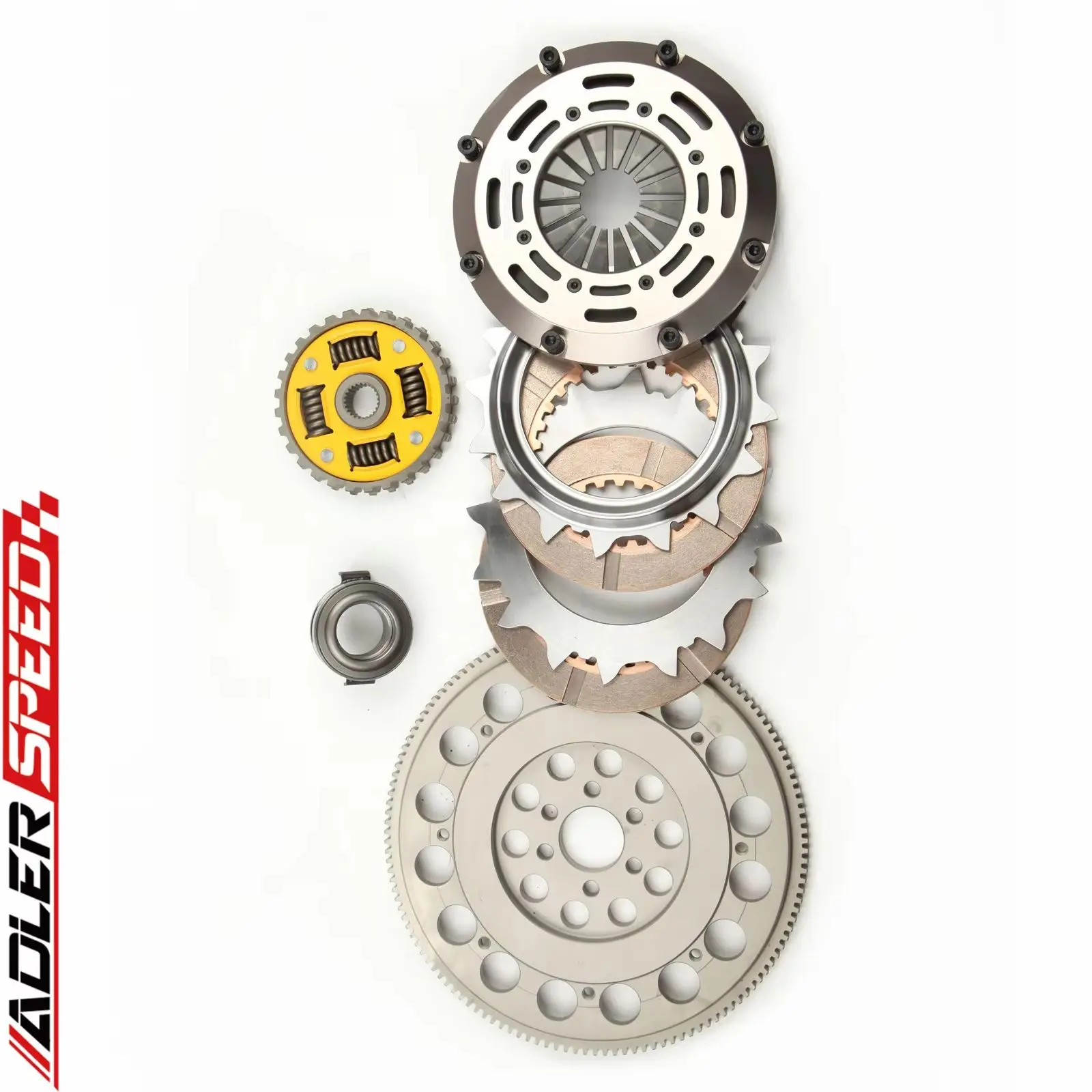 

ADLERSPEED Sprung Clutch Twin Disk Kit For Audi TT VW GOLF JETTA BEETLE 1.8L 1.8T 1.9L TDI Medium