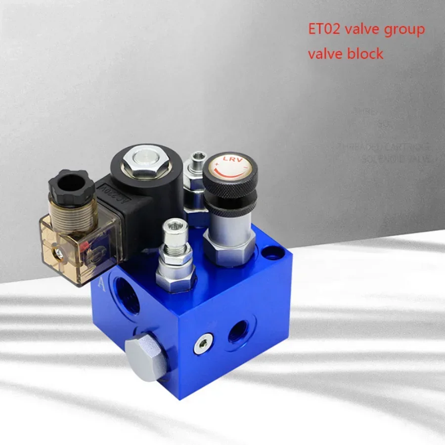 

NEW Hydraulic Lifting Valve Block ET-02 Hydraulic Valve Group Support Valve Group Hydraulic Oil Circuit Block Valve Plate 1PC