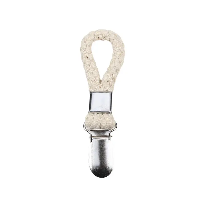 1/2PCS Bad Handtuch Clips Geflochtene Mehrzweck Kleiderbügel Bad Baumwolle Schleife Handtuch Clip Metall Clamp Küche Hause lagerung – Detail 16