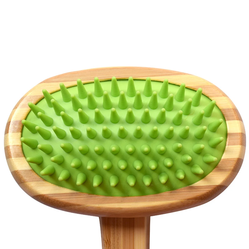 

Pet Hair Knot Remover Brush Comb Ergonomic Grip Cleaning Tool Bathing Massage Loose Hair Shedding Control Pet Grooming