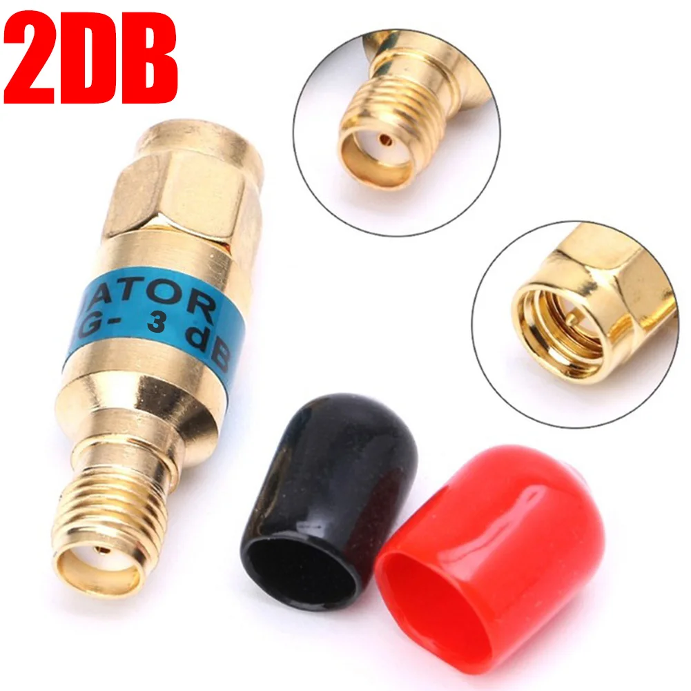 SMA 6GHz Attenuator SMA Male To Female 2W 6db 15db 30db RF Coaxial Attenuator Gold-plated Copper SMA Male/SMA Female Signal Gene