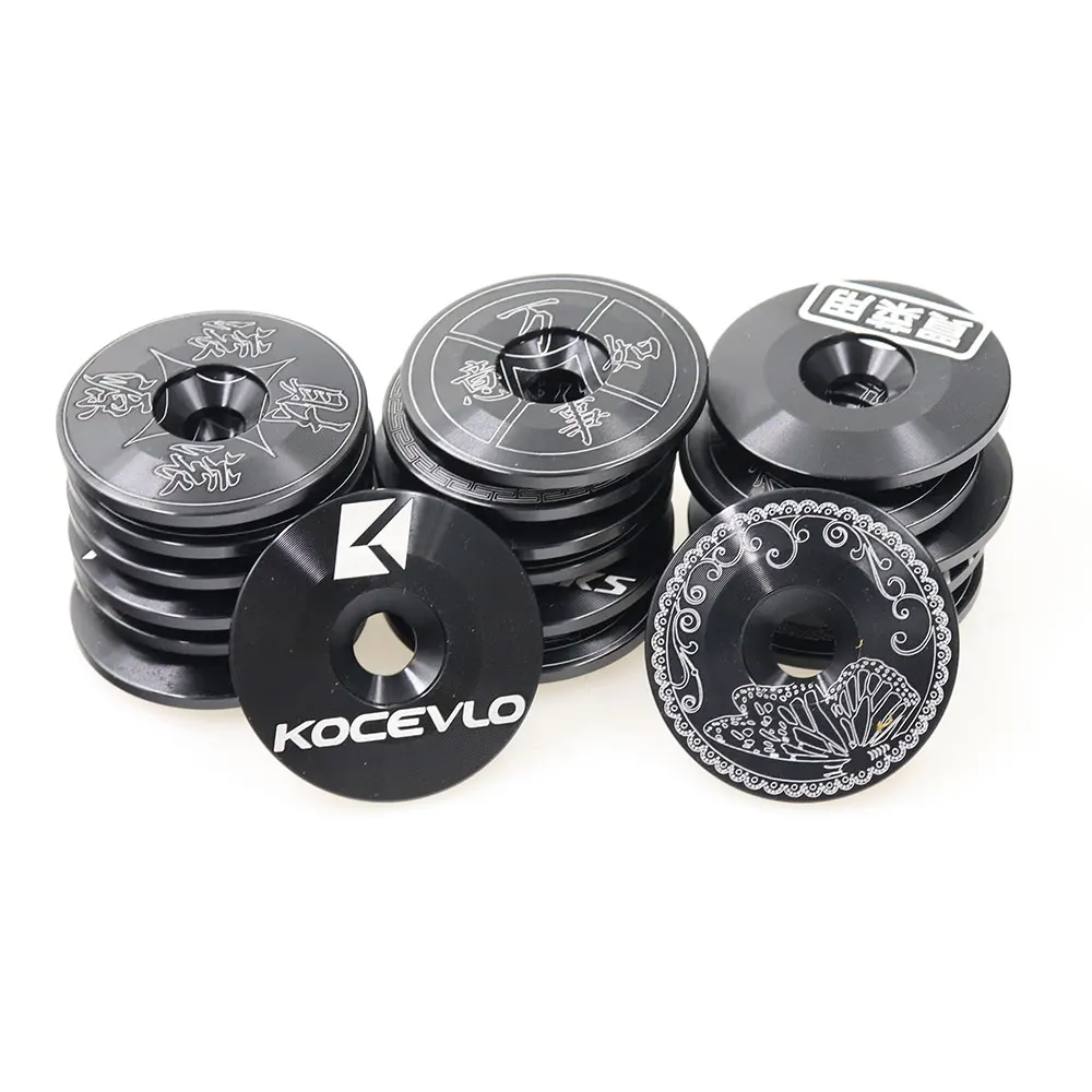 KOCEVLO Bicycle Headset top Cap Aluminum Alloy Bike Stem 28.6mm 1 1/8\