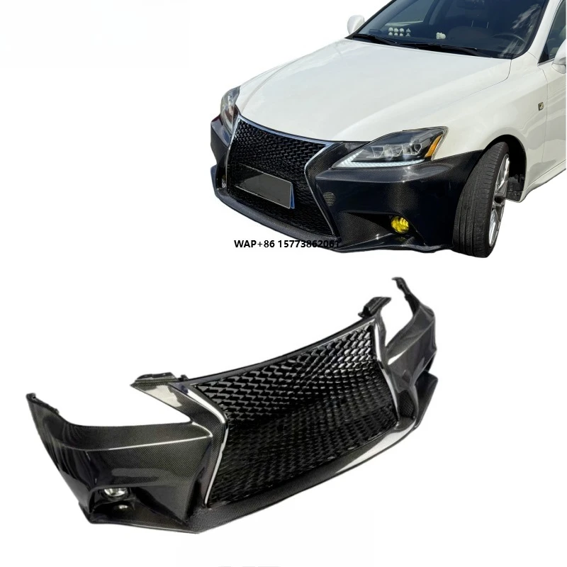 

Carbon Fiber Front Bumper with Bolt-On Sport Design for IS250, IS300, IS350 (2006-2012)