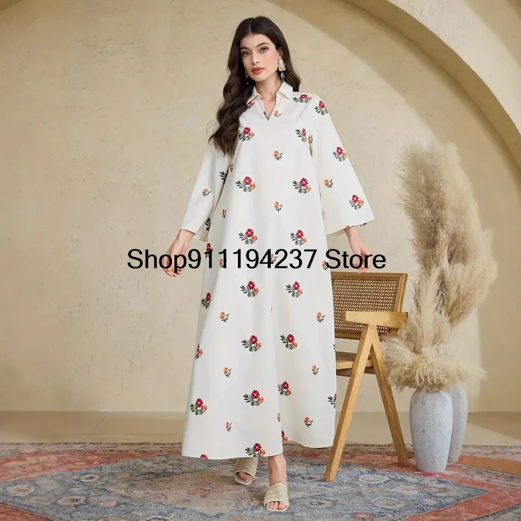 Women's Turkish Long Tunic & Arabian Traditional Long Robe Dress, Kaftan & Jalabiya