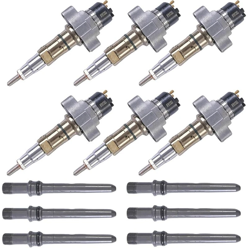 

6PCS Diesel Fuel Injector W/Tube Set 2872765 2872765PX 2872765RX For Cummins ISL9 QSL9 ISC8.3 CM2250 Engine