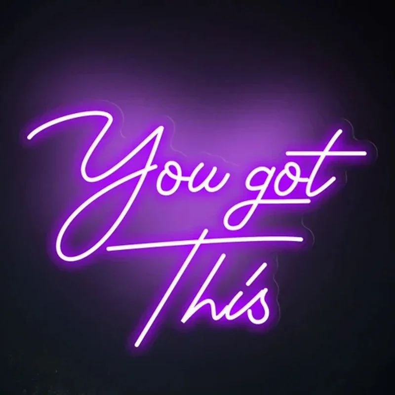 You Got This Neon Sign Design, decoración personalizada, luz Led, lámpara de noche personalizada para boda, decoración para colgar en la pared