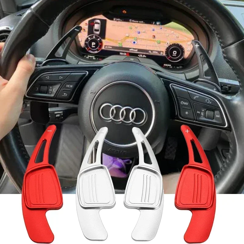 Aluminum Alloy Steering Wheel Paddle Shift for Audi A3 A4 A5 Q3 Q3 Q7 S3 S4 S5 SQ5 2017 2018 2019 Car Accessories