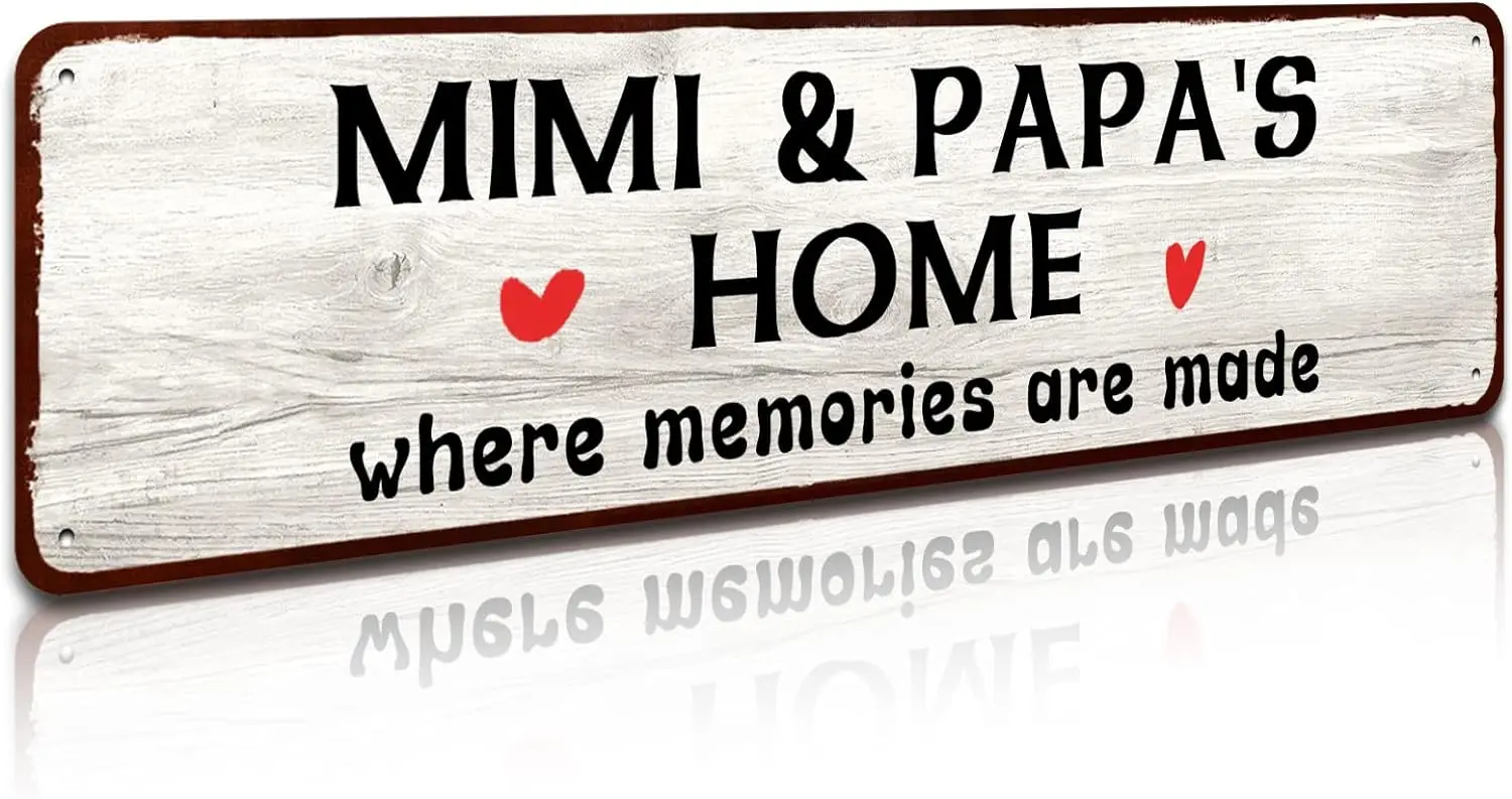 Village Tin Logo - Mimi and Papa'