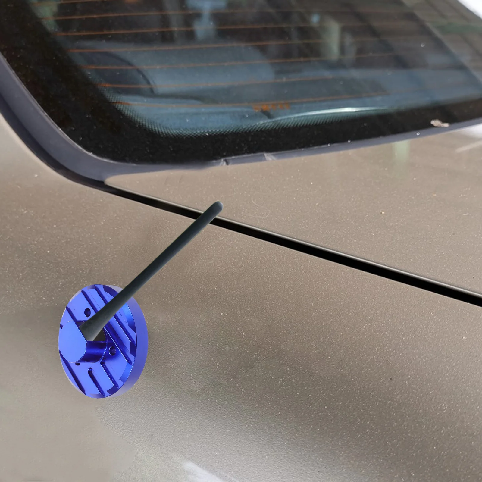 

Car Antenna Base Cover Aluminum Alloy Durable Waterproof Exterior Auto Accessories For Roof Antenna Mount Base