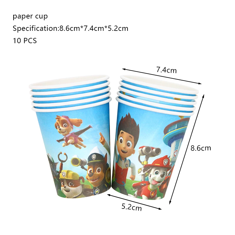 PAW Patrol Geburtstagsparty-Dekoration Chase Skye Latexballons für Kinder Eventzubehör Marshall Folienballon Hintergrundbanner