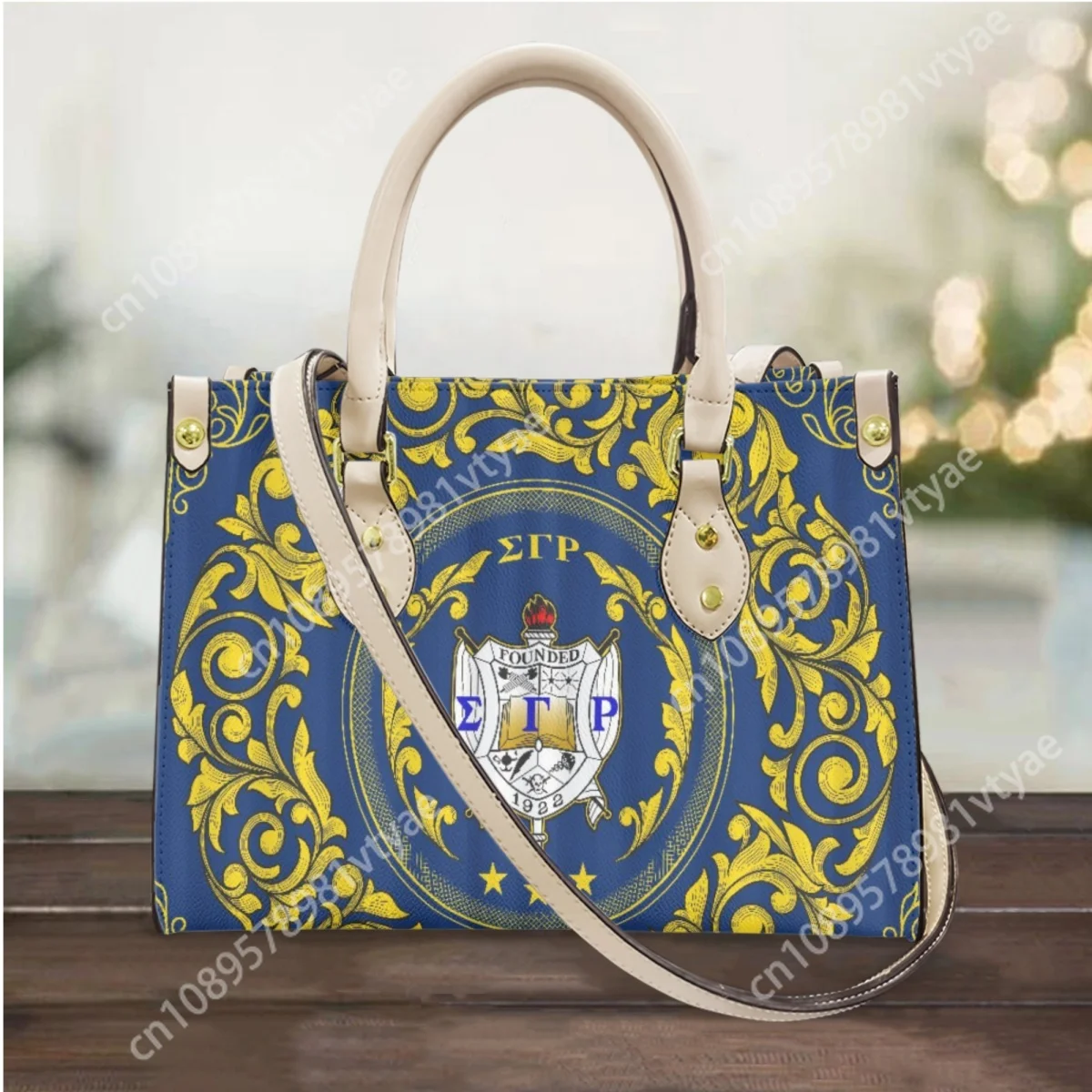 Sigma Gamma Rho bolso de mano para Mujer, bandolera de piel sintética, Estilo Vintage, a la moda, para fiesta